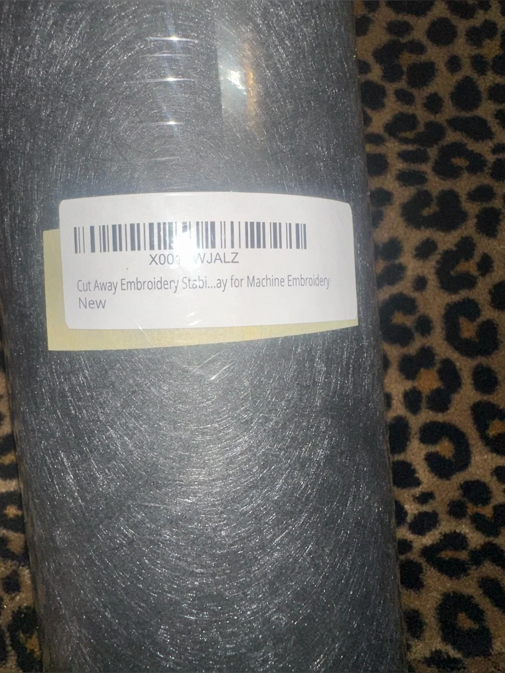 Cut away embroidery stabilizer